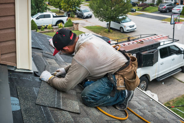Professional Roofing technician working in Petroleum, IN